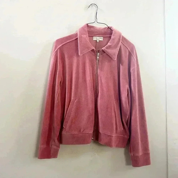 Madewell corduroy velour bomber jacket medium - Picture 1 of 4